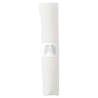 ANGEL WINGS White Custom Monogram Napkin Bands