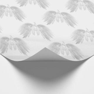 ANGEL WINGS White Heavenly Holly Monogram