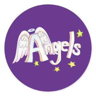 Angels Inspirational Word Art Sticker Decals