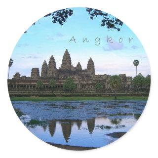 Angkor Wat 01 Classic Round Sticker