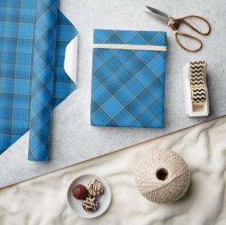 Angled Blue Plaid Pattern