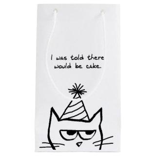 Angry Cat Demands Cake - Funny Cat Gift Bag