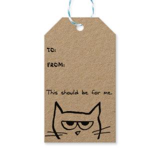 Angry Cat Gift Tags
