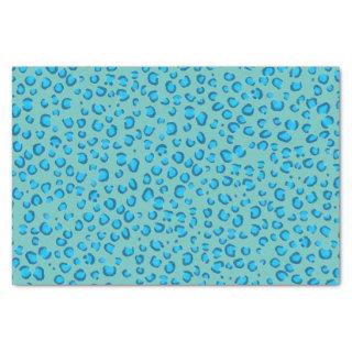 Animal Print Leopard Pattern Blue Gift Tissue Paper