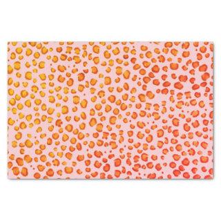 Animal Print Leopard Pattern red Orange Gift Tissue Paper