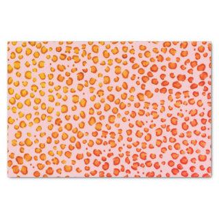 Animal Print Leopard Pattern red Orange Gift Tissue Paper