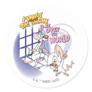 Animaniacs | Take Over The World Graphic Classic Round Sticker