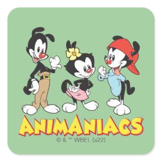 Animaniacs | Yakko, Dot, and Wakko Standing Square Sticker