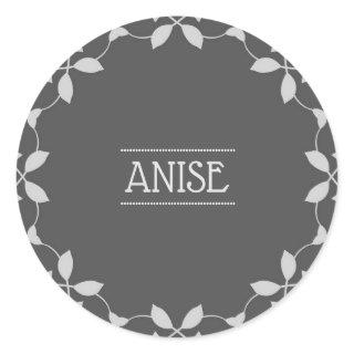 Anise Spice Jar Sticker Labels