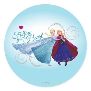 Anna and Elsa | Family Love Classic Round Sticker