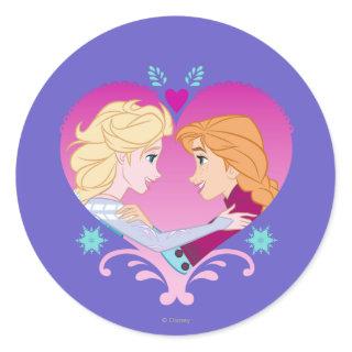 Anna and Elsa | Strong Bond Classic Round Sticker