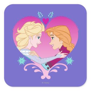 Anna and Elsa | Strong Bond Square Sticker