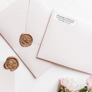 Annalise Elegant Modern Wedding Return Address Label