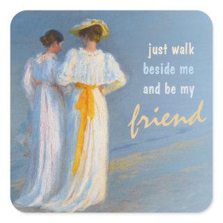 Anne and Marie CC0152 Krøyer Friendship Square Sticker