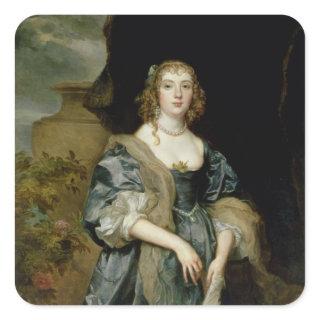 Anne Carr, Countess of Bedford, c.1638 Square Sticker