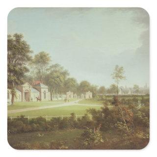 Annefield with Glasgow beyond, c.1800 Square Sticker