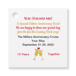 Anniversary Cruising Duck Tag