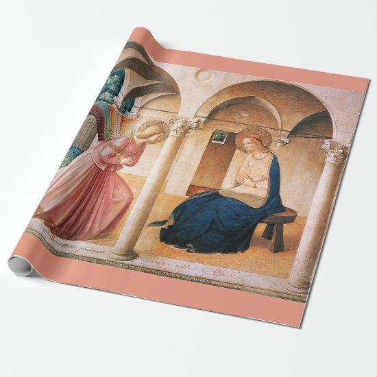ANNUNCIATION by Fra Beato Angelico Christmas Pink