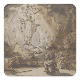 Annunciation to the Shepherds Square Sticker