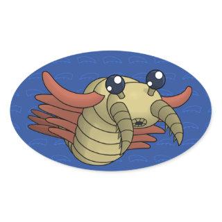 Anomalocaris- The Unusual Shrimp Oval Sticker