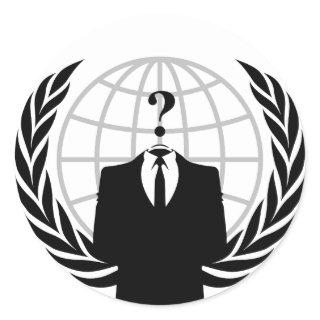 Anonymous Logo Classic Round Sticker