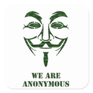 Anonymous Square Sticker