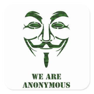 Anonymous Square Sticker