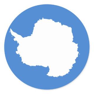 Antarctica Flag Classic Round Sticker