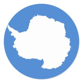 Antarctica Flag Classic Round Sticker