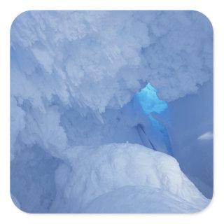 Antarctica, Ross Island, Cape Evans, Snow cave Square Sticker