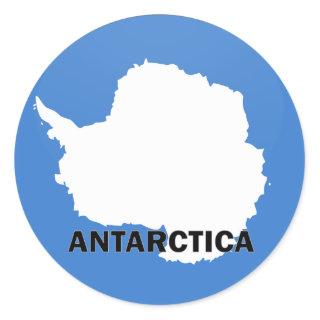 Antarctica Roundel quality Flag Classic Round Sticker