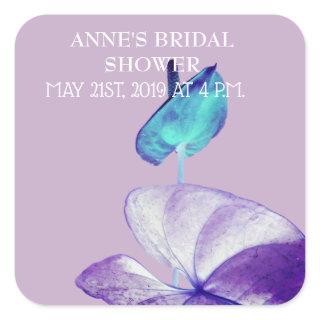 Anthurium Flower Photo Sticker Bridal Shower