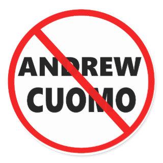 Anti Andrew Cuomo Governor New York popular Classic Round Sticker