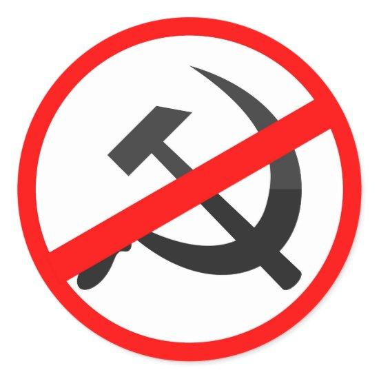 Anti-Communism Classic Round Sticker