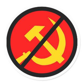 anti-communist classic round sticker