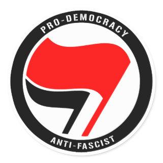 Anti-Fascism Pro Democracy Classic Round Sticker