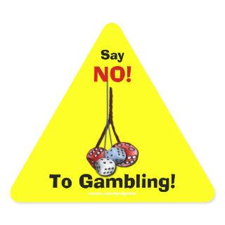 Anti-Gambling Campaign Dice Stickers
