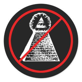 Anti Illuminati Sticker
