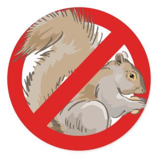 Anti-Squirrel Classic Round Sticker