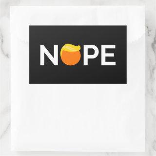 Anti-Trump - Nope Edition Rectangular Sticker