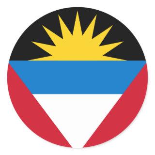 antigua and barbuda classic round sticker