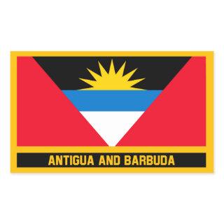 Antigua And Barbuda Flag Rectangular Sticker