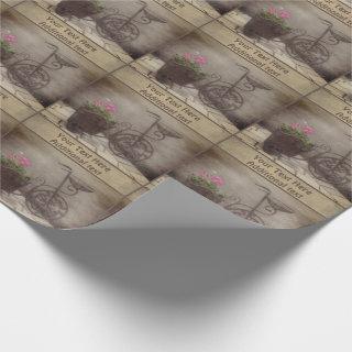 Antique Bicycle Flower Basket Personalized