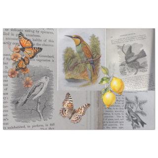 Antique Birds and Butterflies Decoupage Tissue Paper