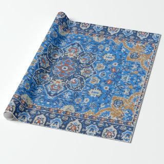 Antique Blue Turkish Persian Carpet Rug