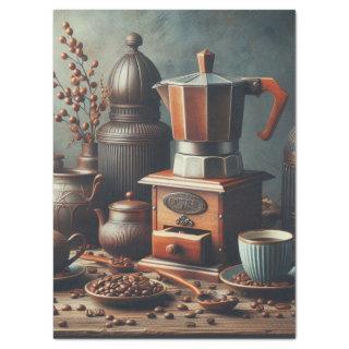 Antique Coffee Grinder Cups  Tissue Paper