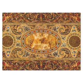 Antique Decorative Italian Gemstone Pattern Tissue Paper