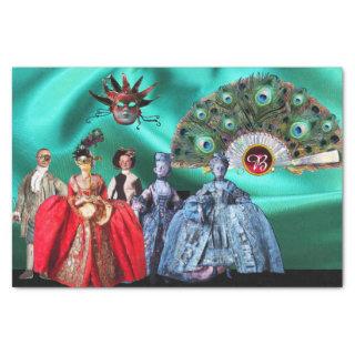 ANTIQUE ITALIAN PUPPETS,MASQUERADE PARTY MASKS TISSUE PAPER