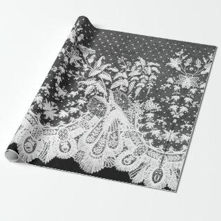 ANTIQUE LACE BLACK AND WHITE