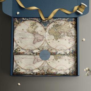 Antique Map Heavy Weight Decoupage